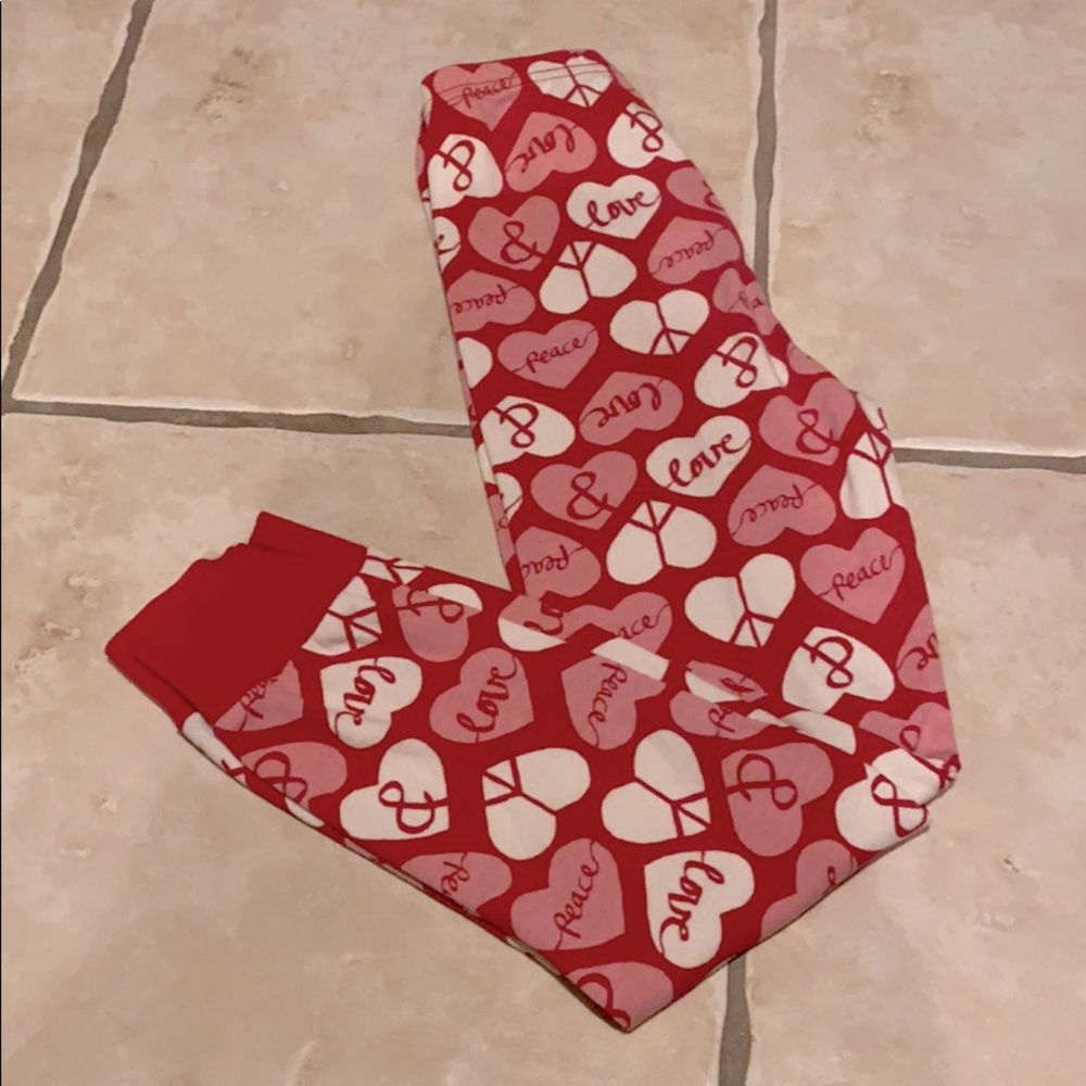 Valentine hearts pajama pants